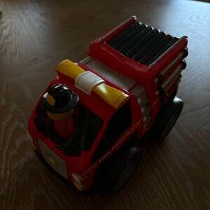 Kid Galaxy Squeezable Pull Back & Go Fire Rescue Toy Truck